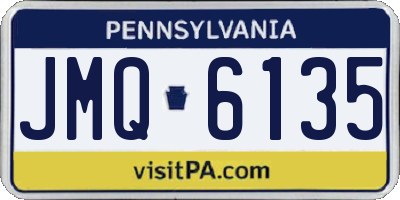PA license plate JMQ6135