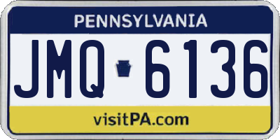 PA license plate JMQ6136
