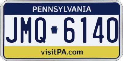 PA license plate JMQ6140