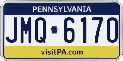 PA license plate JMQ6170