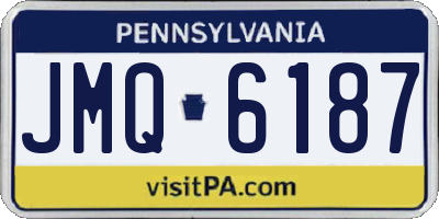 PA license plate JMQ6187