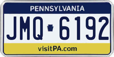 PA license plate JMQ6192