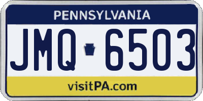 PA license plate JMQ6503