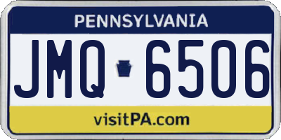 PA license plate JMQ6506
