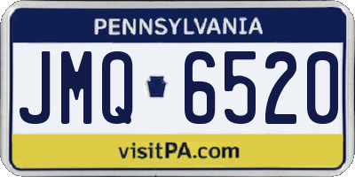 PA license plate JMQ6520