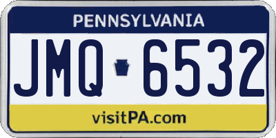 PA license plate JMQ6532
