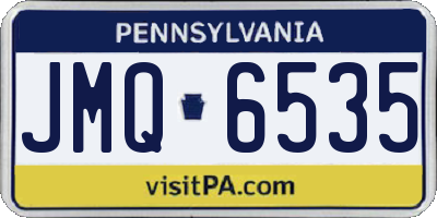 PA license plate JMQ6535