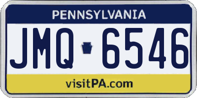PA license plate JMQ6546