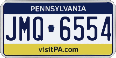 PA license plate JMQ6554