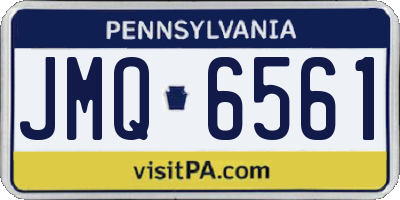 PA license plate JMQ6561