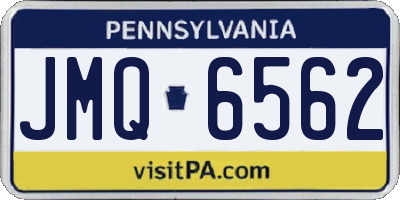 PA license plate JMQ6562