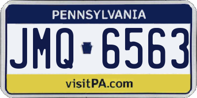 PA license plate JMQ6563