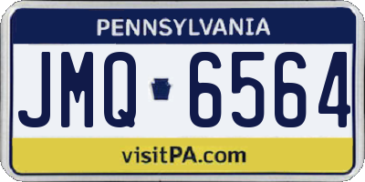 PA license plate JMQ6564