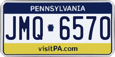 PA license plate JMQ6570