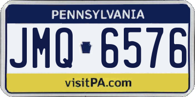 PA license plate JMQ6576