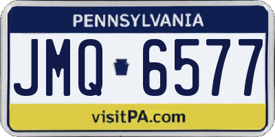 PA license plate JMQ6577