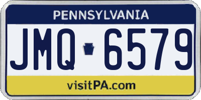 PA license plate JMQ6579