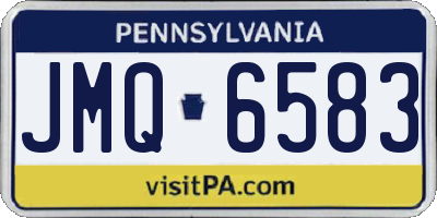 PA license plate JMQ6583