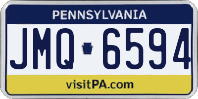 PA license plate JMQ6594