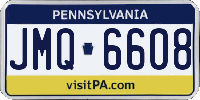 PA license plate JMQ6608