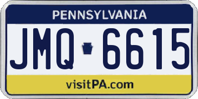 PA license plate JMQ6615