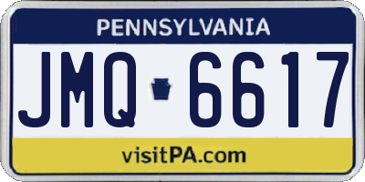 PA license plate JMQ6617