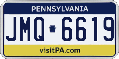 PA license plate JMQ6619