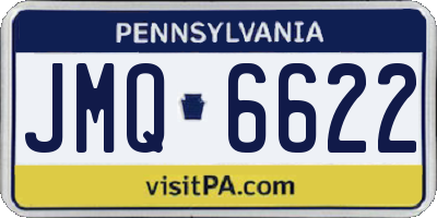 PA license plate JMQ6622