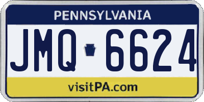 PA license plate JMQ6624