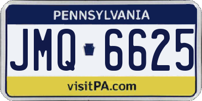 PA license plate JMQ6625
