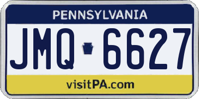 PA license plate JMQ6627