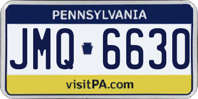 PA license plate JMQ6630