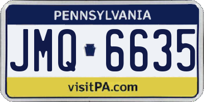 PA license plate JMQ6635