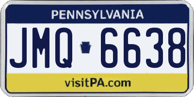 PA license plate JMQ6638