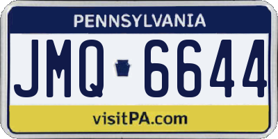 PA license plate JMQ6644