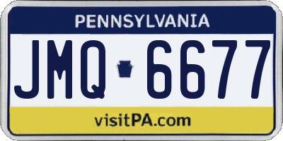 PA license plate JMQ6677