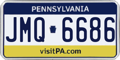 PA license plate JMQ6686
