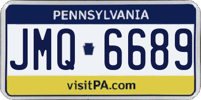 PA license plate JMQ6689