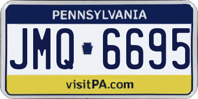 PA license plate JMQ6695