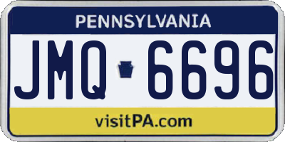 PA license plate JMQ6696