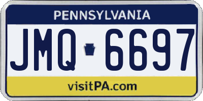 PA license plate JMQ6697