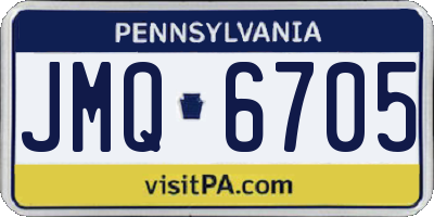 PA license plate JMQ6705