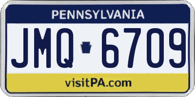PA license plate JMQ6709