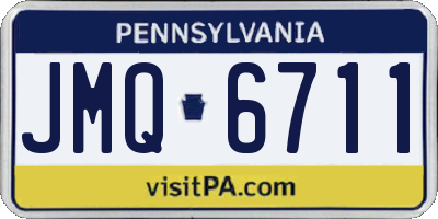 PA license plate JMQ6711