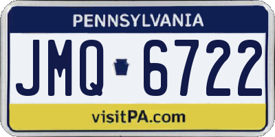 PA license plate JMQ6722