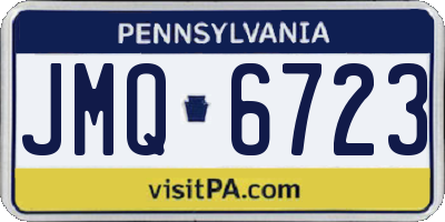 PA license plate JMQ6723