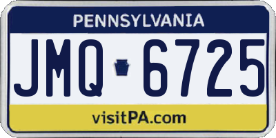 PA license plate JMQ6725
