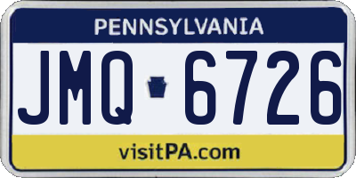 PA license plate JMQ6726