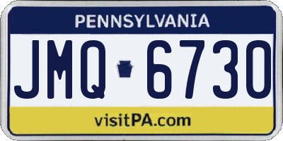 PA license plate JMQ6730