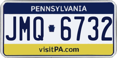 PA license plate JMQ6732